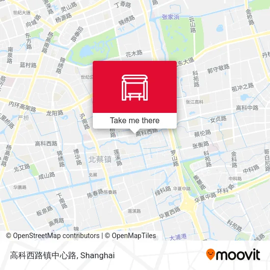高科西路镇中心路 map