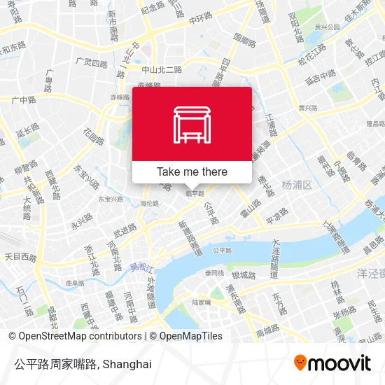 公平路周家嘴路 map