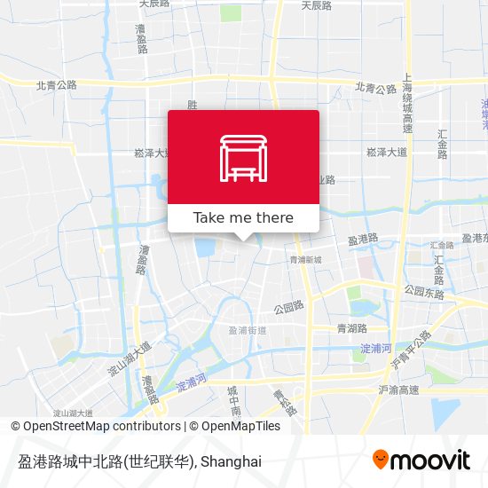 盈港路城中北路(世纪联华) map