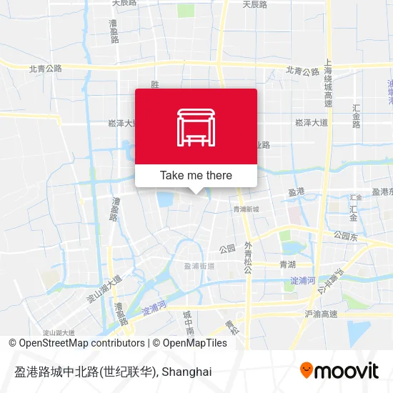 盈港路城中北路(世纪联华) map