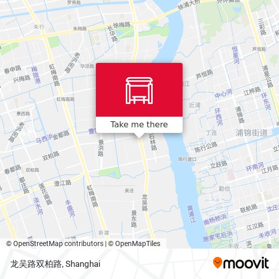 龙吴路双柏路 map