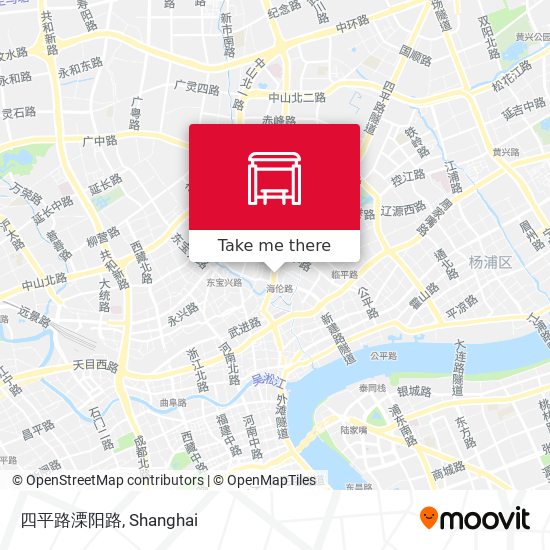 四平路溧阳路 map