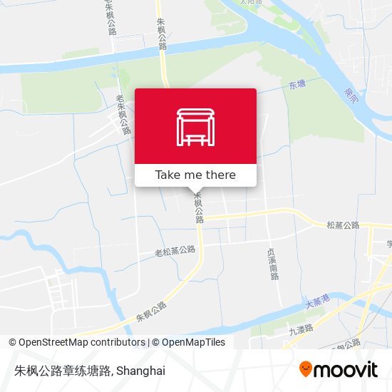 朱枫公路章练塘路 map