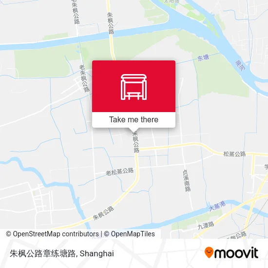 朱枫公路章练塘路 map