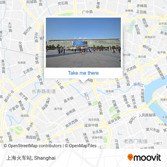 上海火车站 map