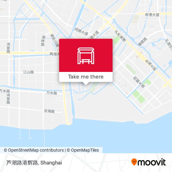 芦潮路港辉路 map
