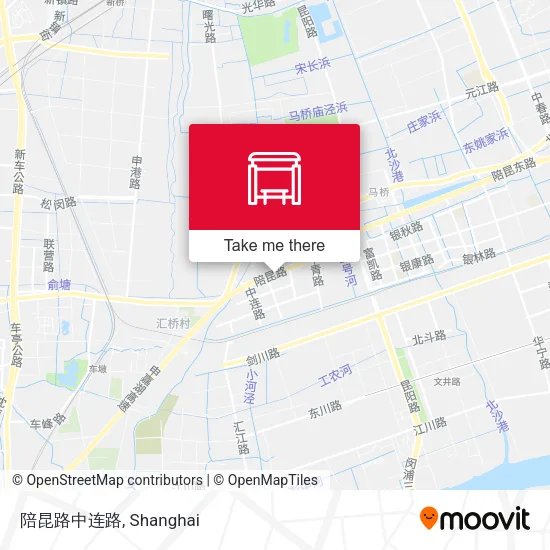 陪昆路中连路 map