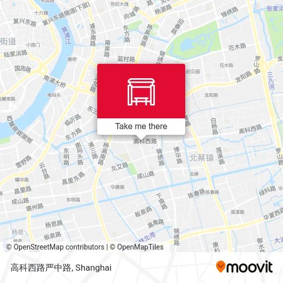 高科西路严中路 map