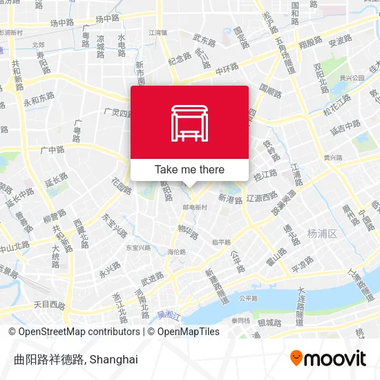 曲阳路祥德路 map