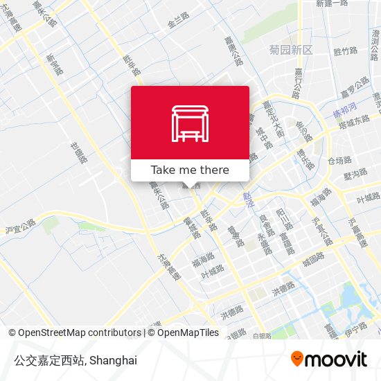 公交嘉定西站 map