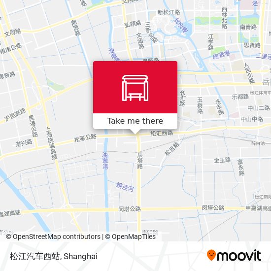 松江汽车西站 map