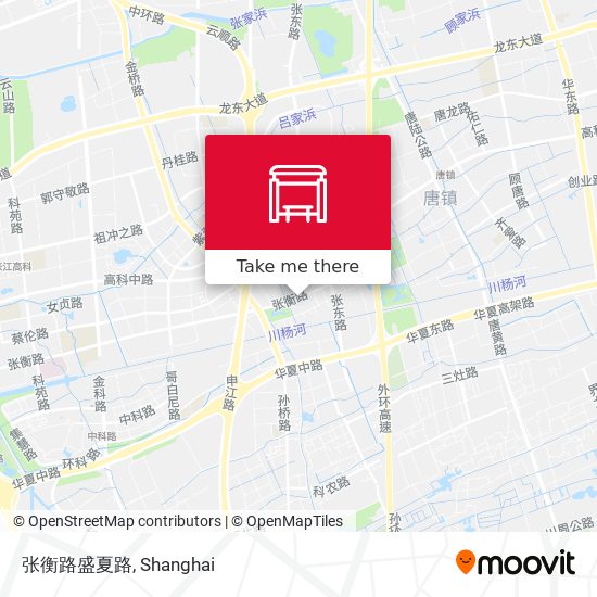 张衡路盛夏路 map