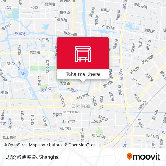 思贤路通波路 map