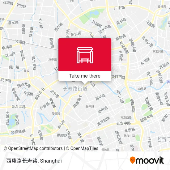 西康路长寿路 map