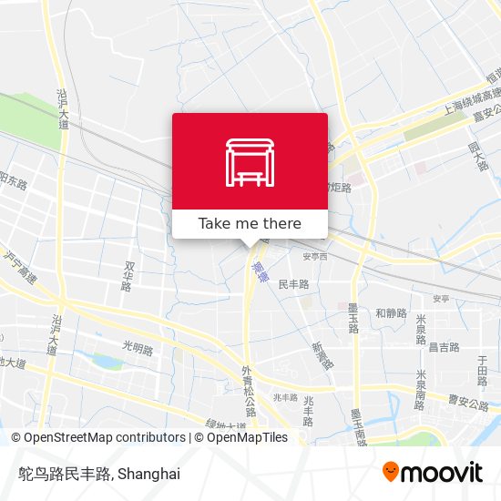 鸵鸟路民丰路 map