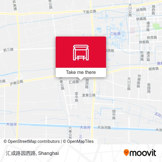 汇成路园西路 map