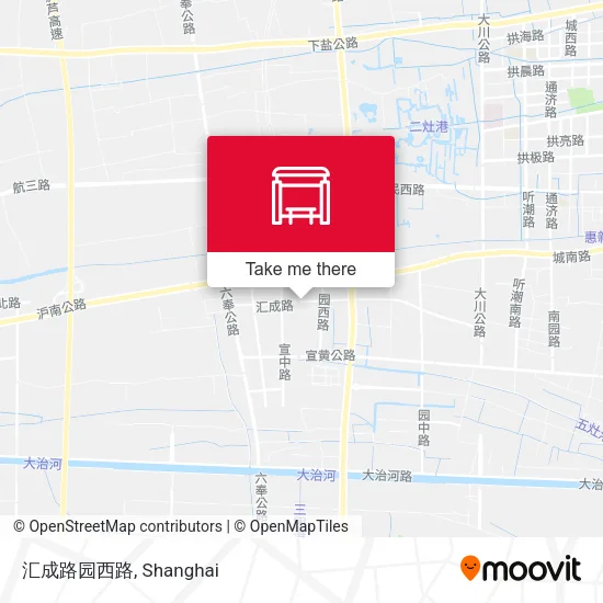 汇成路园西路 map