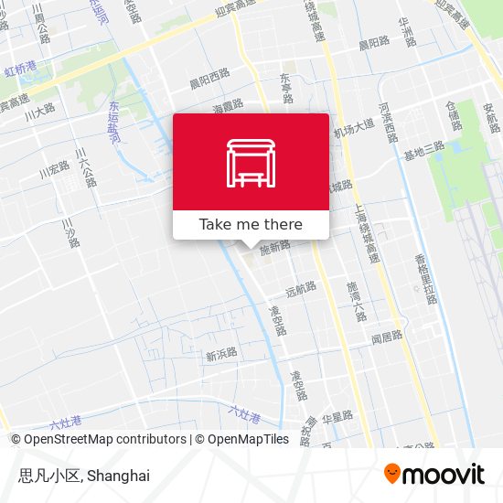 思凡小区 map