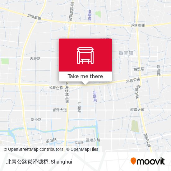 北青公路崧泽塘桥 map