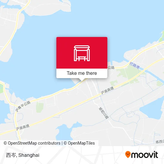 西岑 map