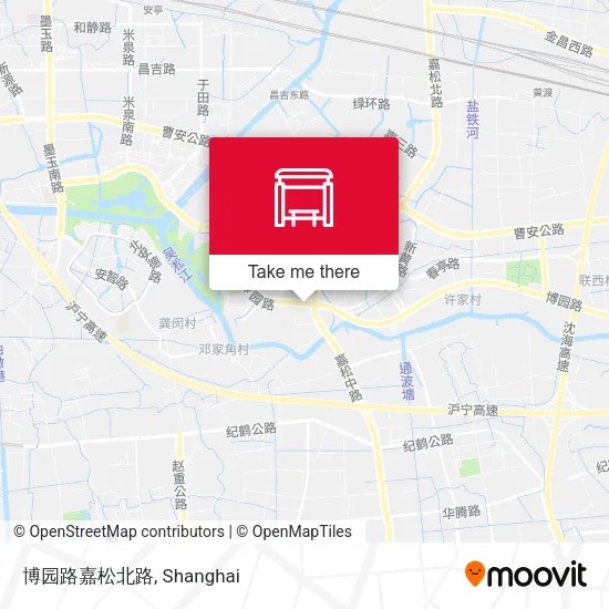 博园路嘉松北路 map