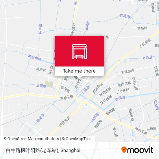 白牛路枫叶阳路(老车站) map