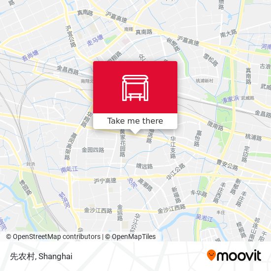 先农村 map
