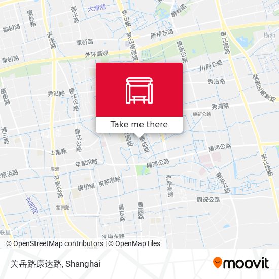 关岳路康达路 map