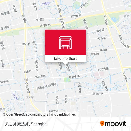 关岳路康达路 map