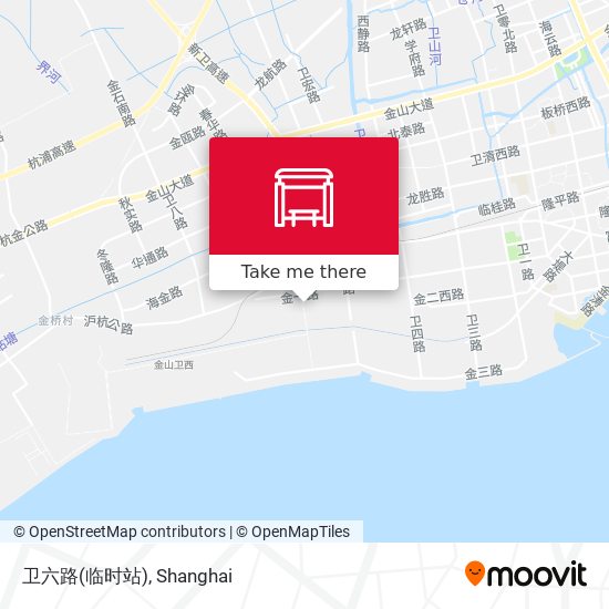 卫六路(临时站) map
