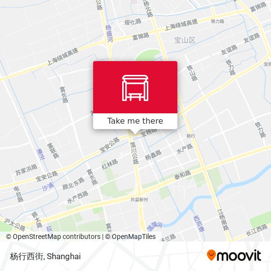 杨行西街 map