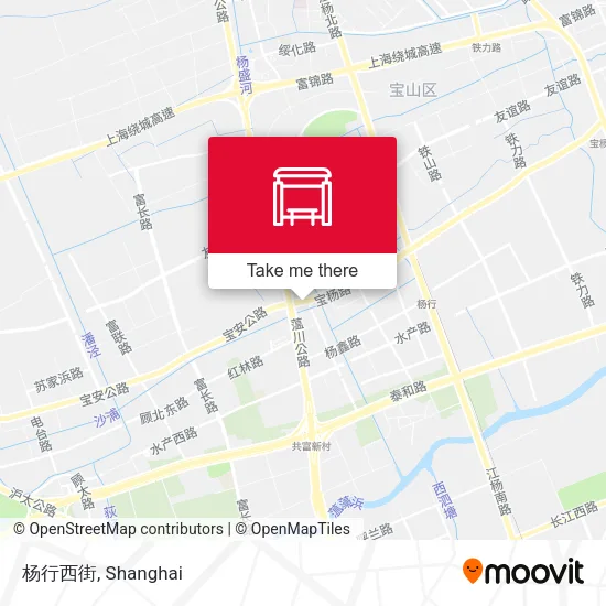 杨行西街 map