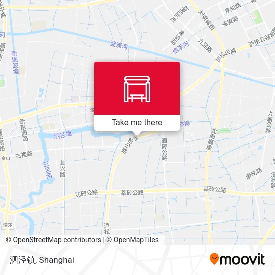 泗泾镇 map