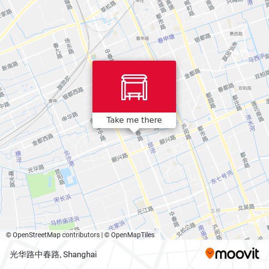 光华路中春路 map