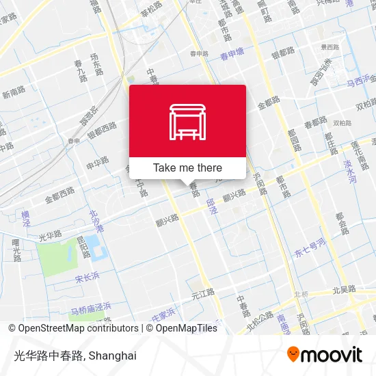 光华路中春路 map