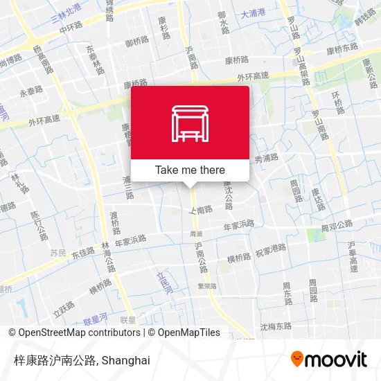 梓康路沪南公路 map