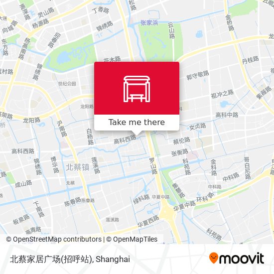 北蔡家居广场(招呼站) map