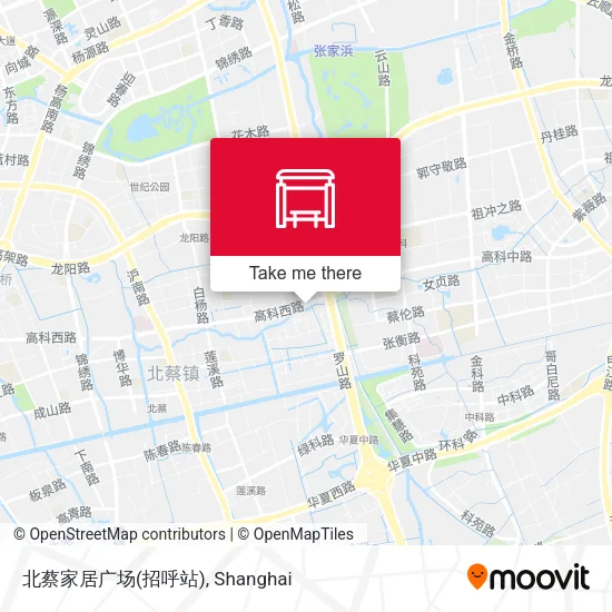 北蔡家居广场(招呼站) map
