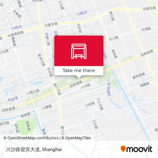 川沙路迎宾大道 map