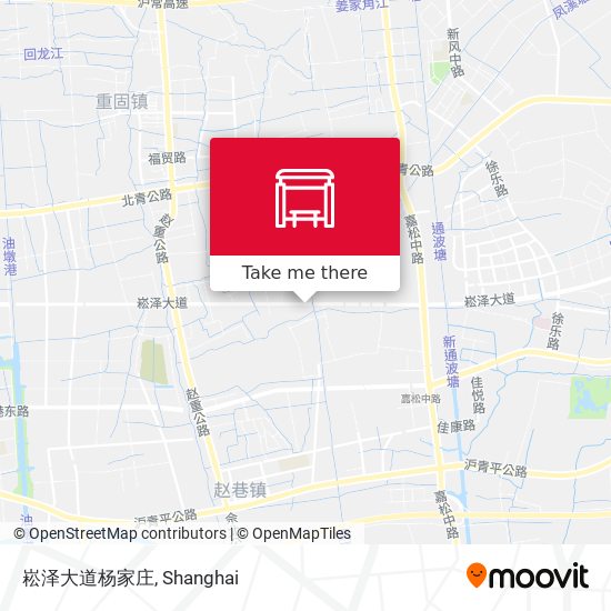 崧泽大道杨家庄 map