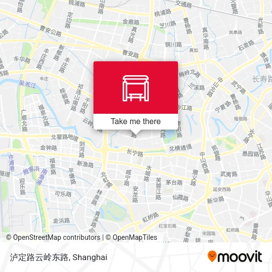 泸定路云岭东路 map