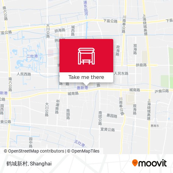 鹤城新村 map