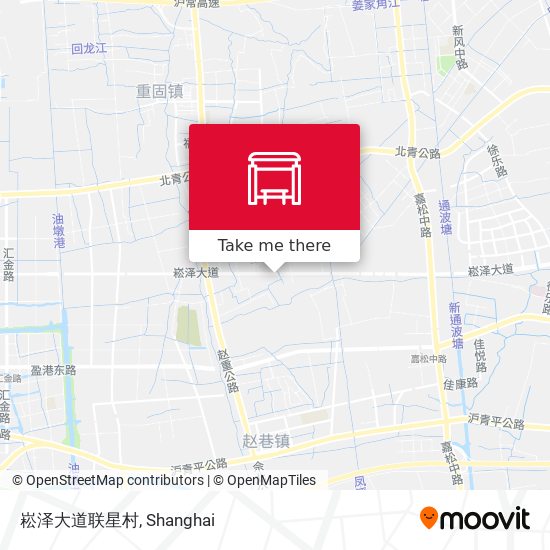 崧泽大道联星村 map