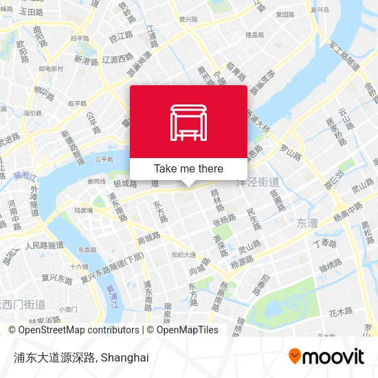 浦东大道源深路 map