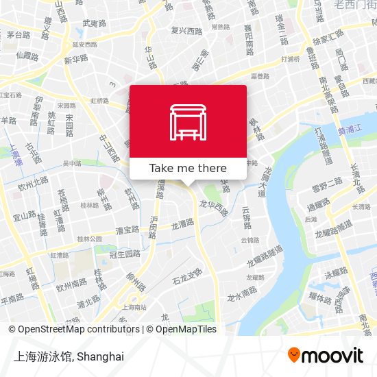 上海游泳馆 map