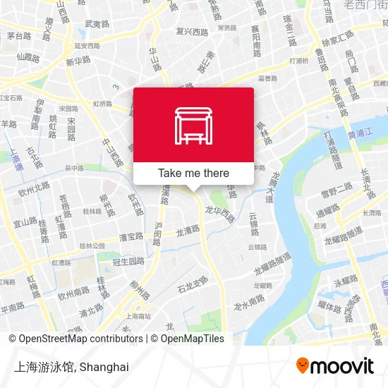 上海游泳馆 map
