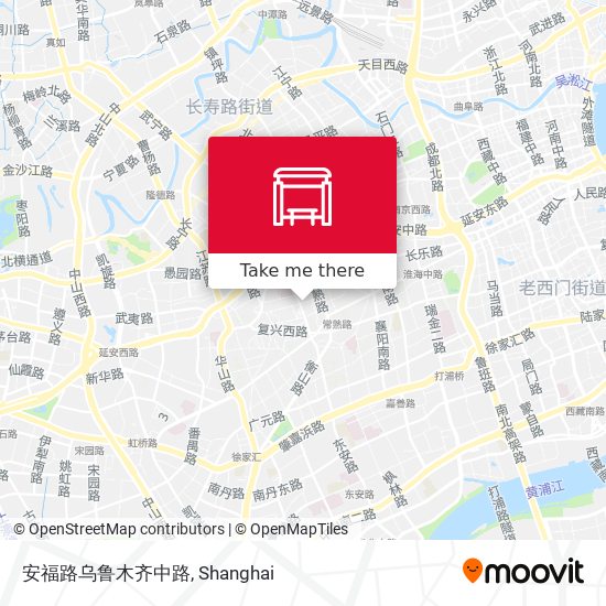 安福路乌鲁木齐中路 map