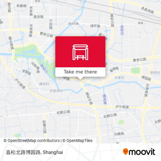 嘉松北路博园路 map