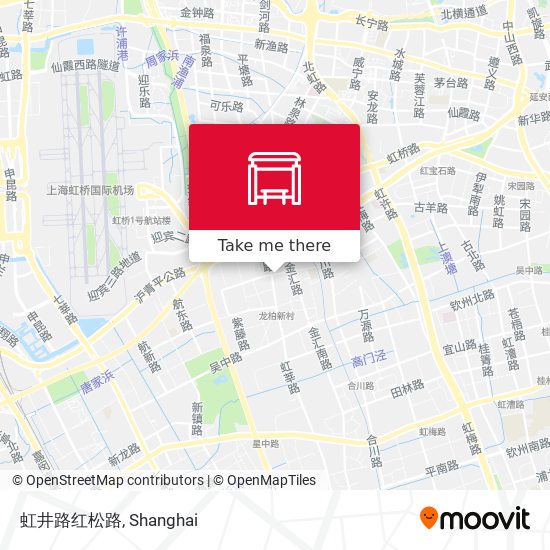 虹井路红松路 map