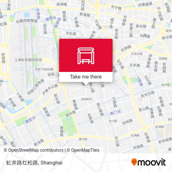 虹井路红松路 map